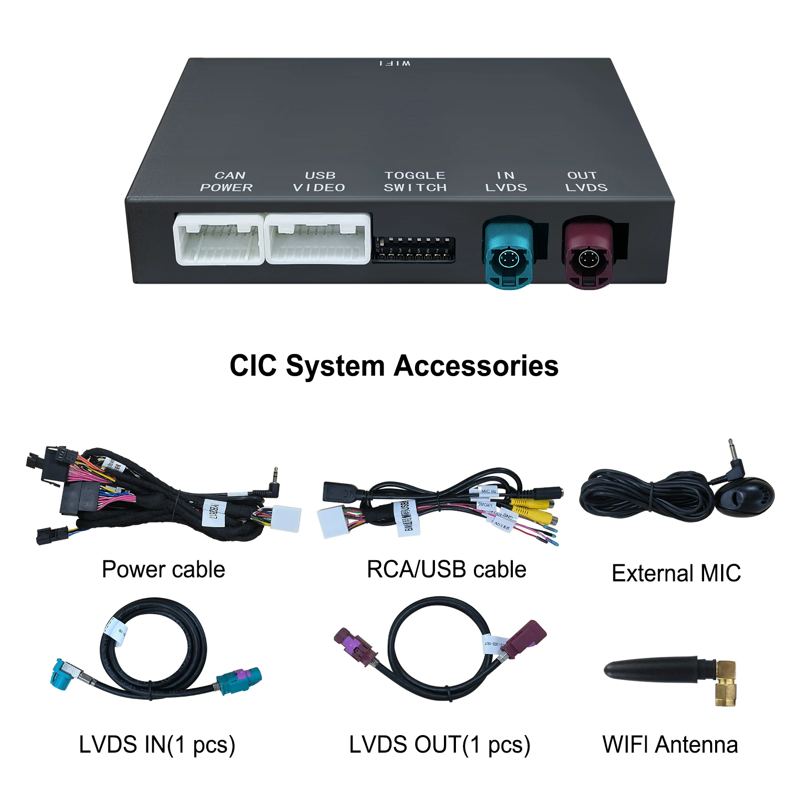AnyFar Wireless CarPlay Android Auto Retrofit Decoder Box Kit for