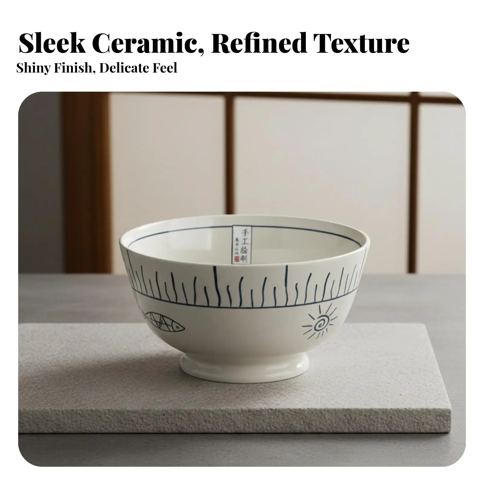 Handmade Japanese Ceramic Tableware, Ramen Bowl, Minimalist Plate, Multi-Size Dinnerware For Restaurant & Home