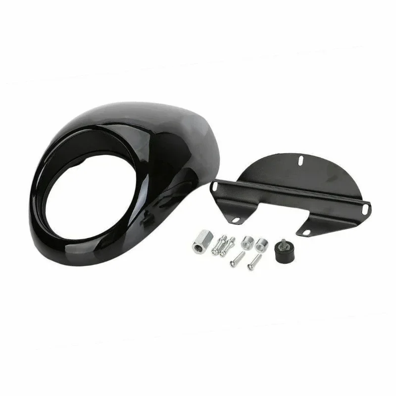 

Headlight Mask Fairing Flyscreen Visor For Harley 883 1200 XL Dyna FX