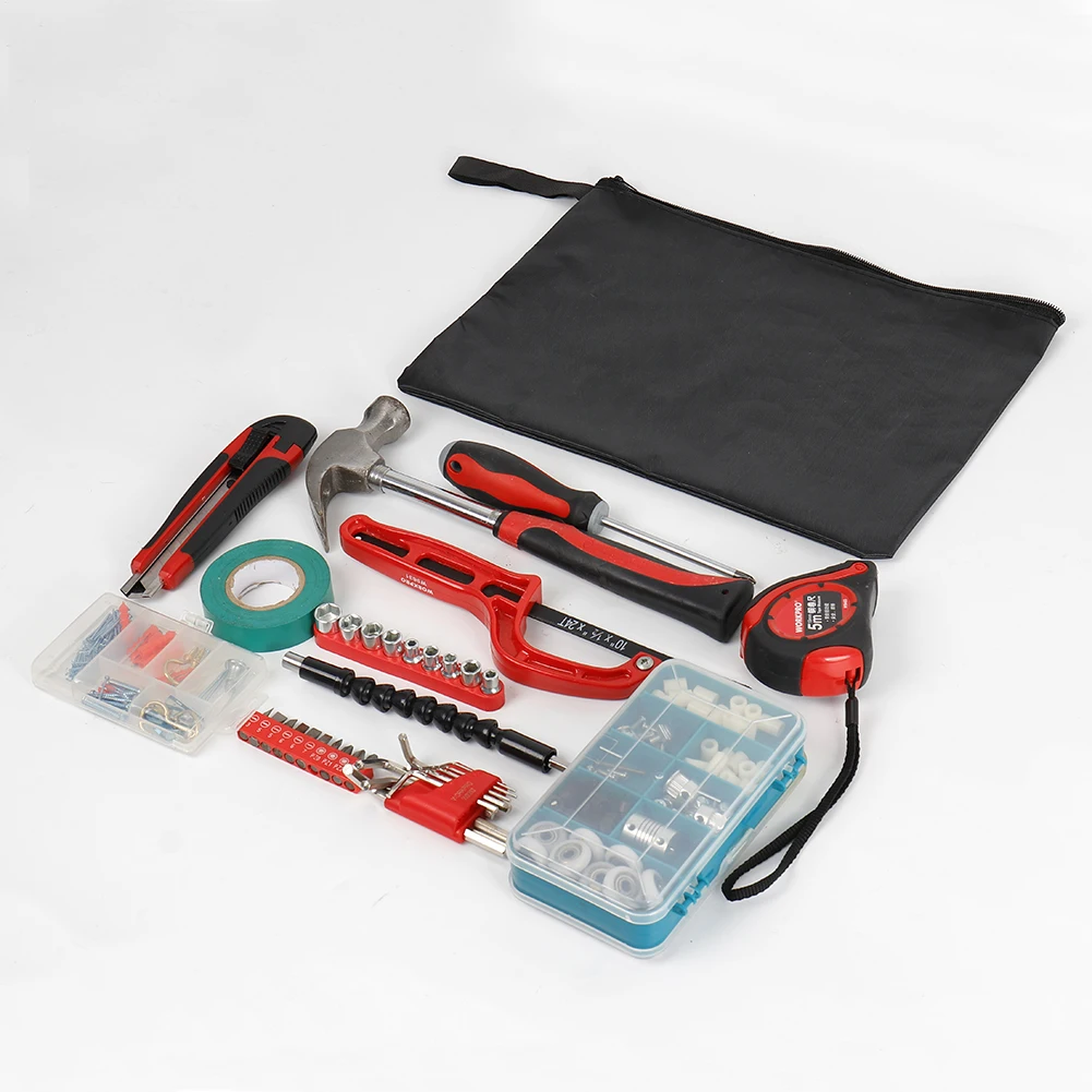 420D Durable Oxford Fabric Hand Tool Bag Screws Nails Drill Bit Waterproof Tools Bags Canvas Instrument Case Organizer