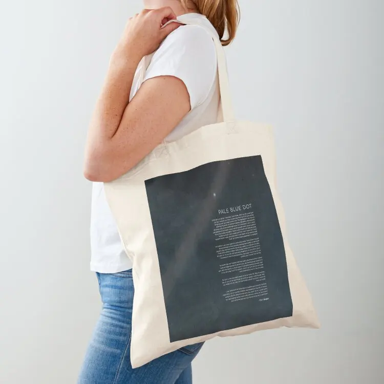 

Pale Blue Dot Speech - Carl Sagan Tote Bag shopper bag women canvas Candy bags women bag Shopper handbag