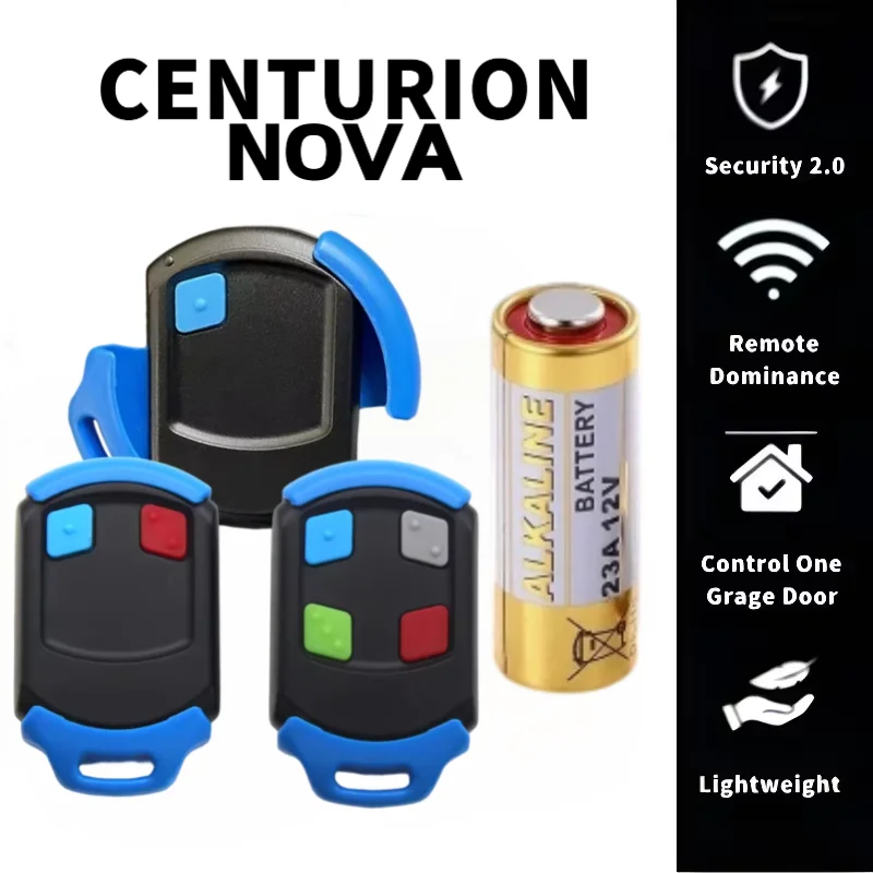 

CENTURION NOVA Garage Door Rolling Code Access Remote 433MHz Transmitter