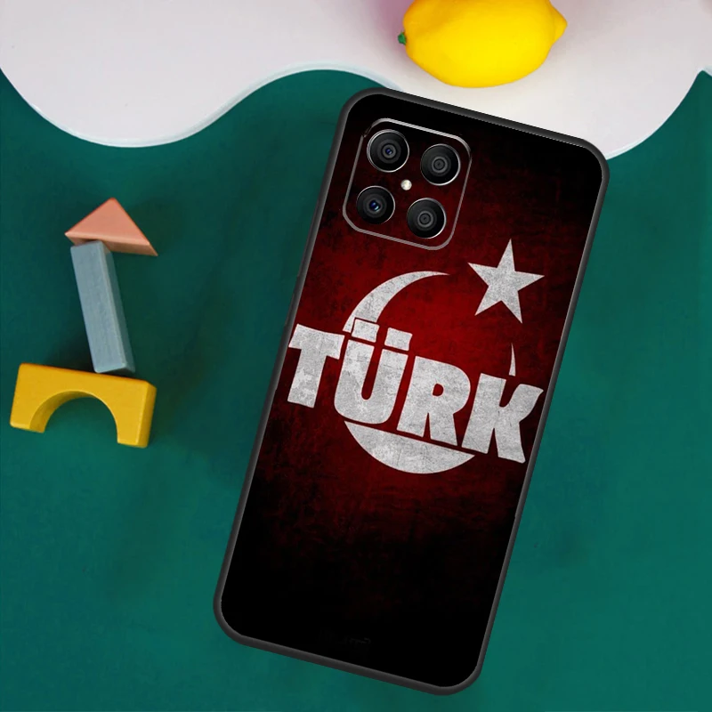 حافظة علم تركيا لهاتف Honor Magic 7 5 6 Lite Honor 200 Pro 50 70 90 Lite X9a X8a X8 X9 X8b X9c X9b