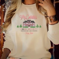 Mc Callister Home Security Shirt Home Alone Christmas Movie Tee Funny 90s Xmas Gift Holiday Parody Jumper Top Sweatshirt Hoodie