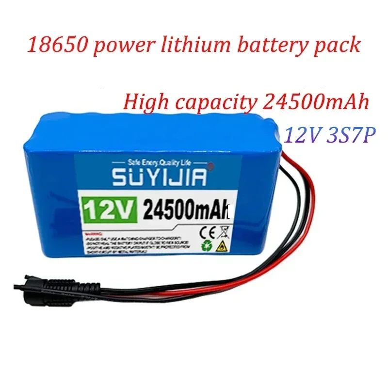 18650 3S7P 12V oplaadbare lithiumbatterij 24500 mAh Geschikt voor elektrische fietsen en elektrische scooters met ingebouwd BMS