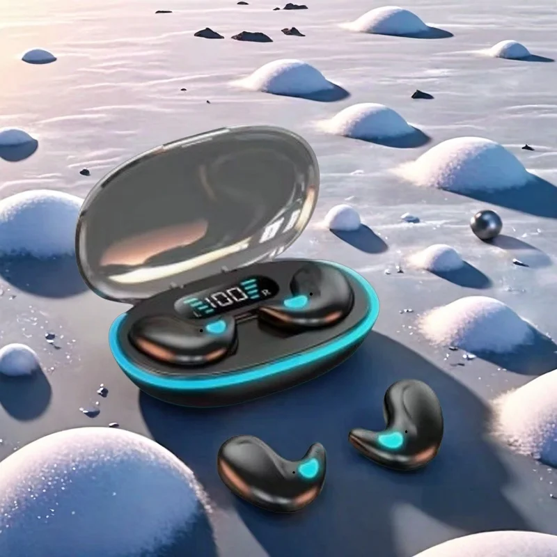 X55 Sleeping Earbuds Wireless Mini Headphones For Work TWS Bluetooth Earphone Stereo Hidden Headsets with Mic HD Call Waterproof