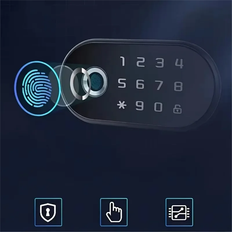

SQPP-Smart Drawer Lock With Fingerprint Password And Swipe Card Access For Cabinet And Storage Security