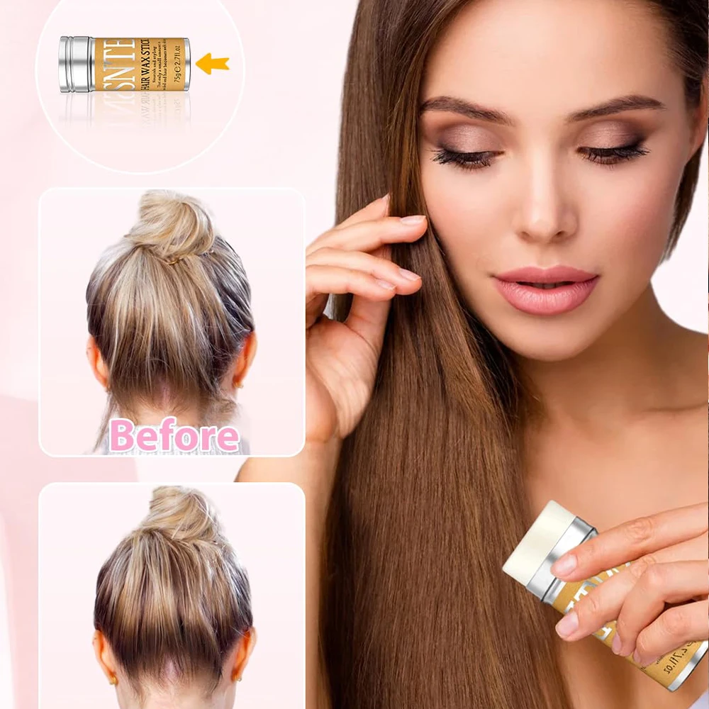 Zestaw szczotek do włosów Slick Back: wosk do włosów, szczotka do krawędzi, grzebień z ogonkiem myszki, szczotka z włosiem, szczotka wygładzająca dla kobiet i dzieci
