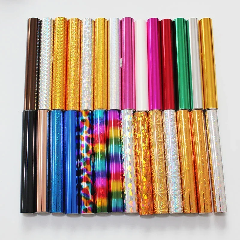 27Colors Hot Stamping Foil Transfer Foil Paper Roll for Heat Foil Pen Hand Account DIY Handmade T-Shirts Crafts 5.91inx9.84ft