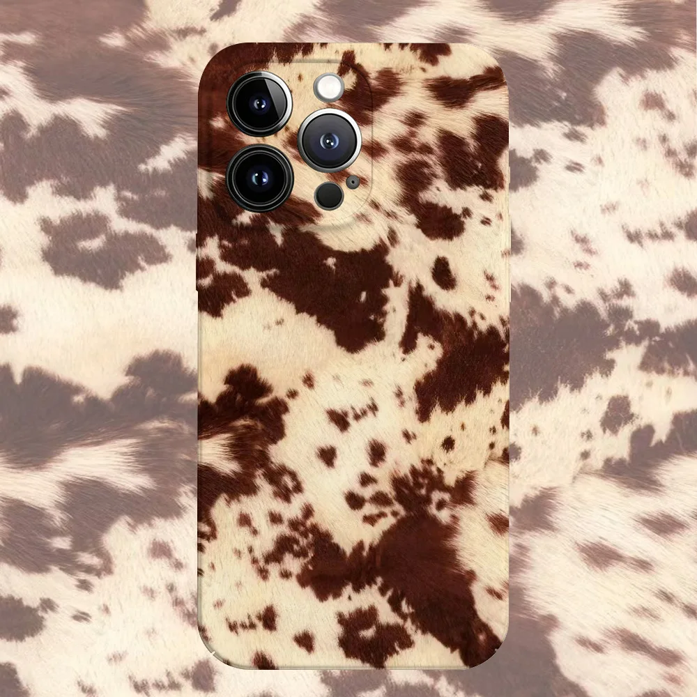 cow pattern Phone Case for Samsung Galaxy S20 S21 S22 S23 S24 S25 FE Plus Note20 Ultra 4G 5G Glossy Film Hard PC Cover