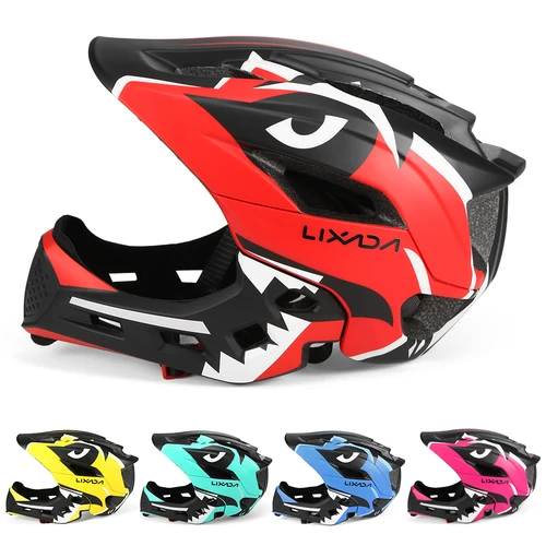 Casco de cara completa desmontable para niños, casco de seguridad deportivo para ciclismo, monopatín, patinaje sobre ruedas