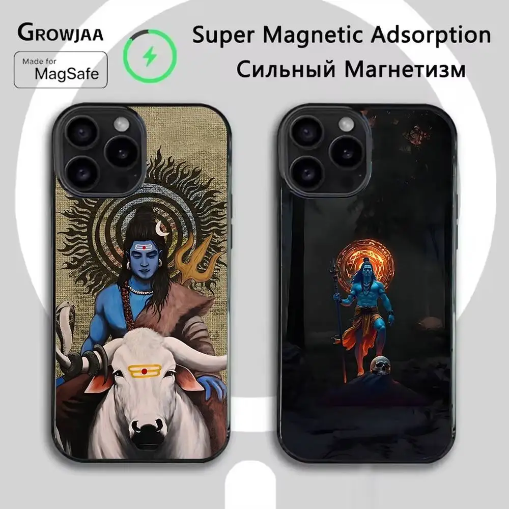

Lord Shiva Mahadev Of India Phone Case For iPhone 16e,16,15,14,13,12,11,Plus,Pro,Max,Mini Magsafe Magnetic Wireless Charging