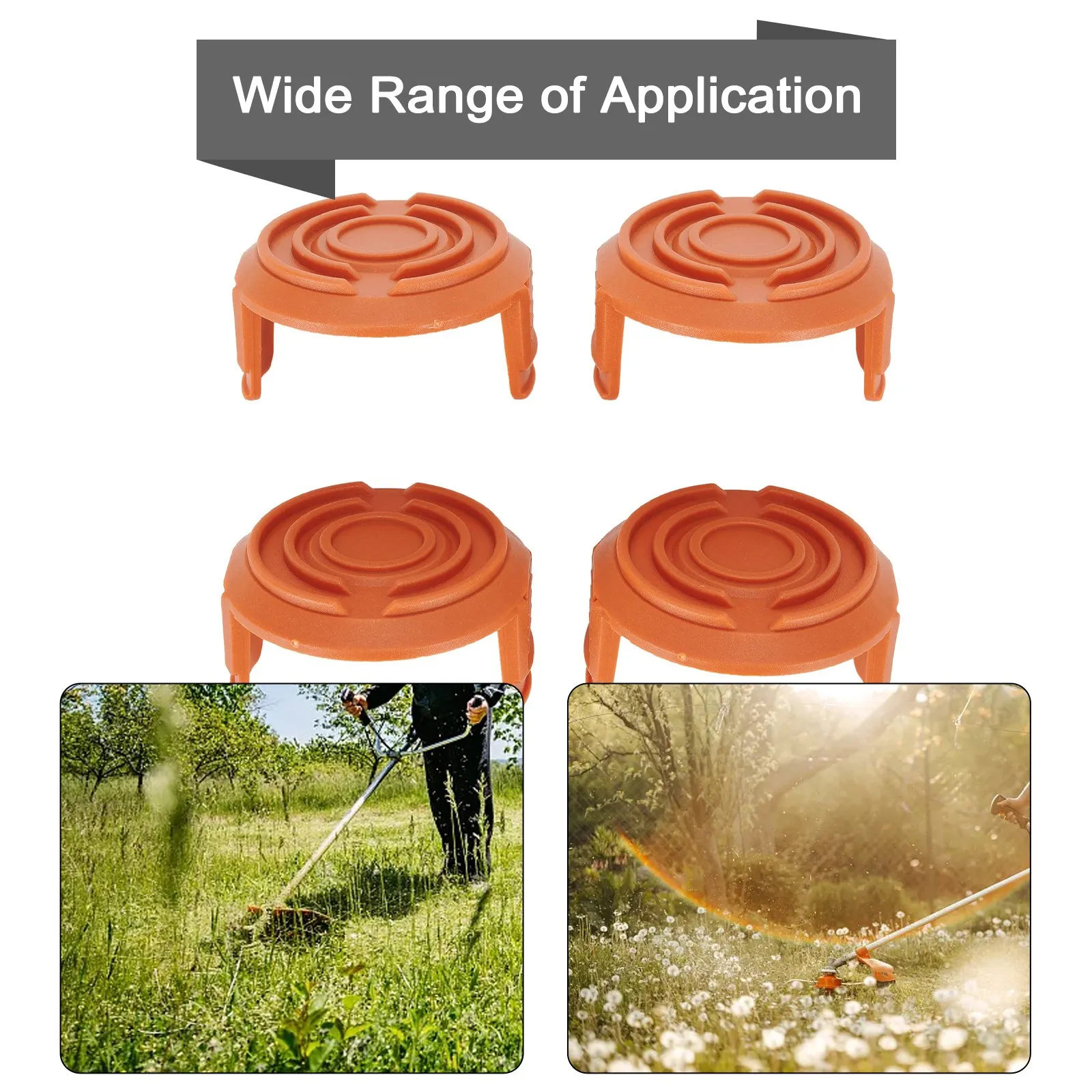 

Gardening Spool Cap 4 Pcs Set WG150 WG151 WG152 WG153 WG154 4pcs Covers Orange Replacement String Trimmer 2022