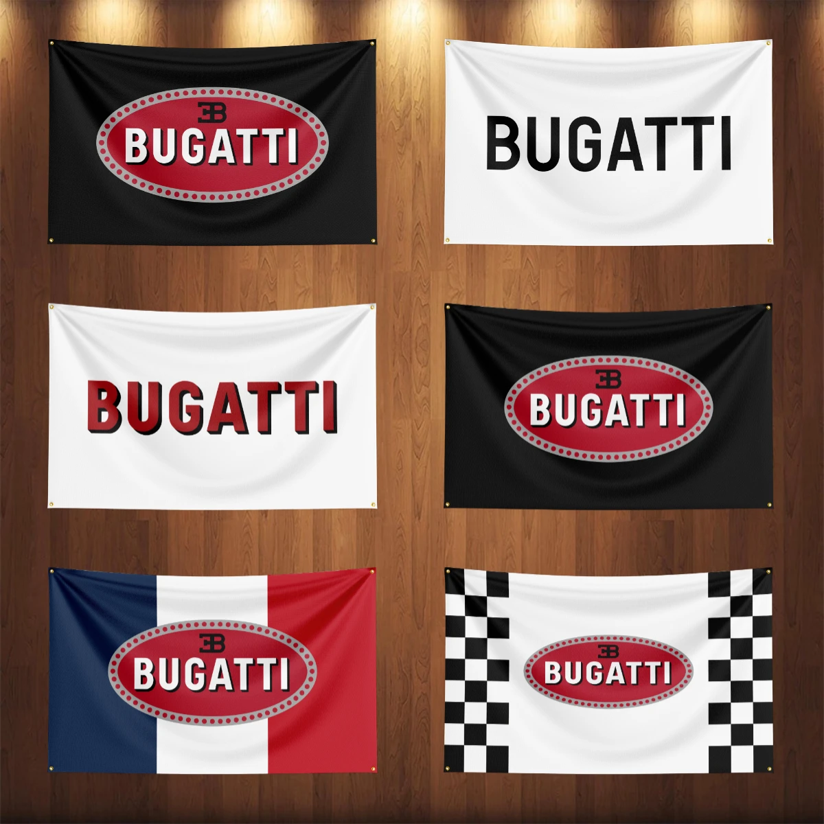 90x150CM Bugattis Car Flag Banner For Car Racing Decoration Poster Tapestry Polyester Outdoor Home