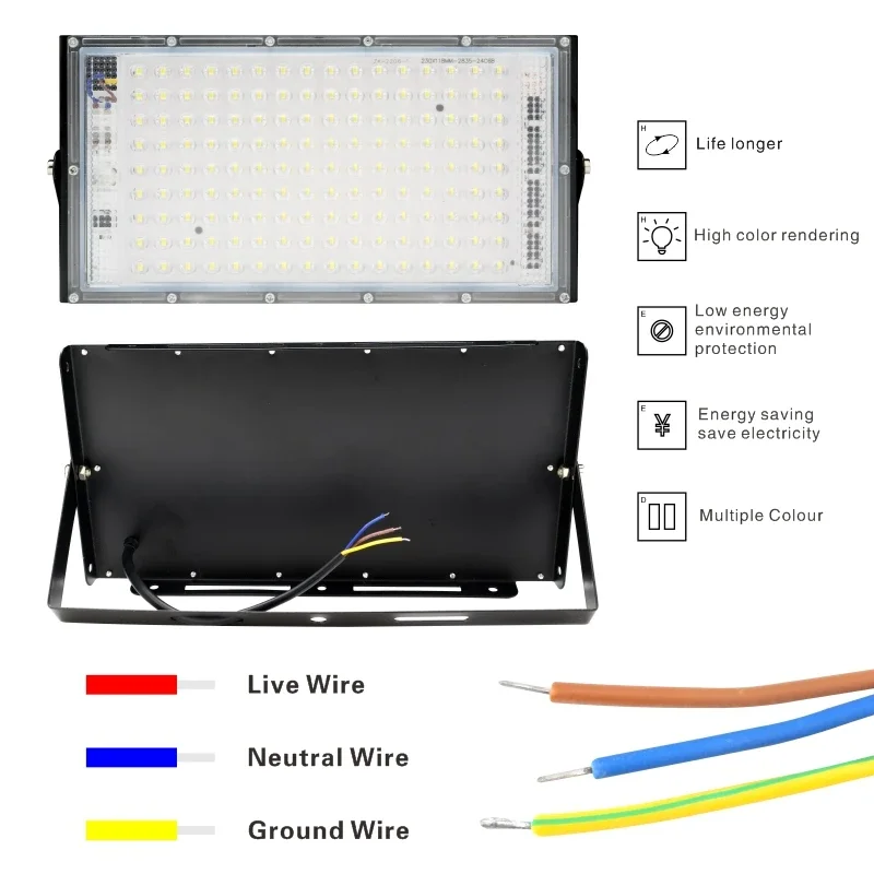 1/2/4 pcs150w Led proiettore 220V 110V Outdoor Garden Flood Light Spotlight Focos LED riflettore lampione illuminazione paesaggistica