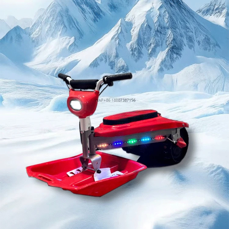 

Outdoor Children's Snowmobile Ski Tracked Skating & Sled Vehicles-lithium Battery 48V500W Skiing Sleds