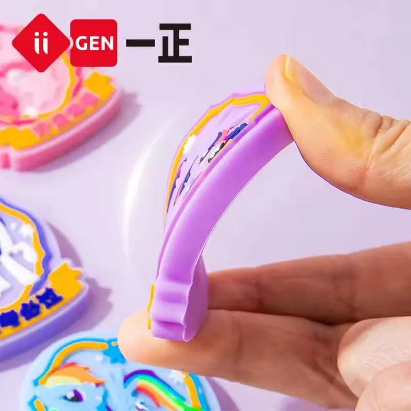 3 個ブラインドボックスマイリトルポニーイメージ 3d 漫画消しゴム幼稚園サプライズギフト賞学生ギフトオフィス学用品