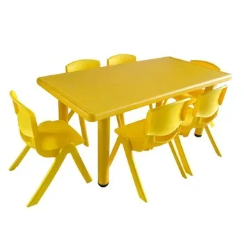 

Professional Manufacturer Kindergarten Preschool Cheap Plastic Study Table children Furniture Table and Chairs Set