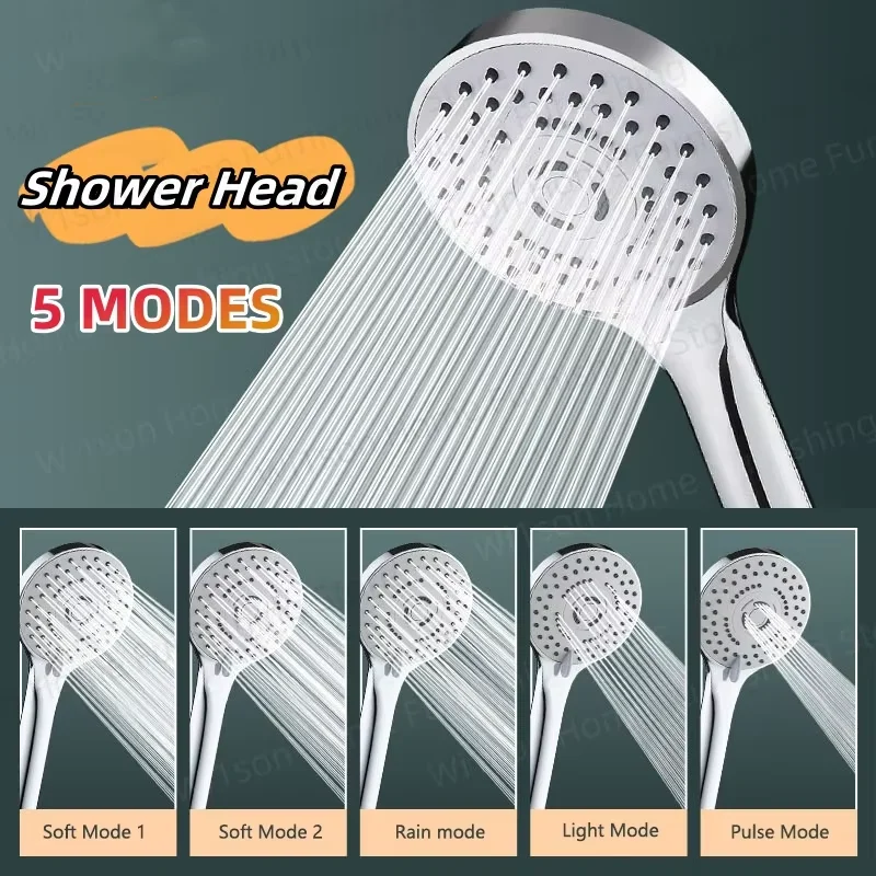 

Новая ручная регулируемая душевая лейка XIAOMI с 5 режимами распыления для экономии воды, для душа и СПА, аксессуары для ванной комнаты