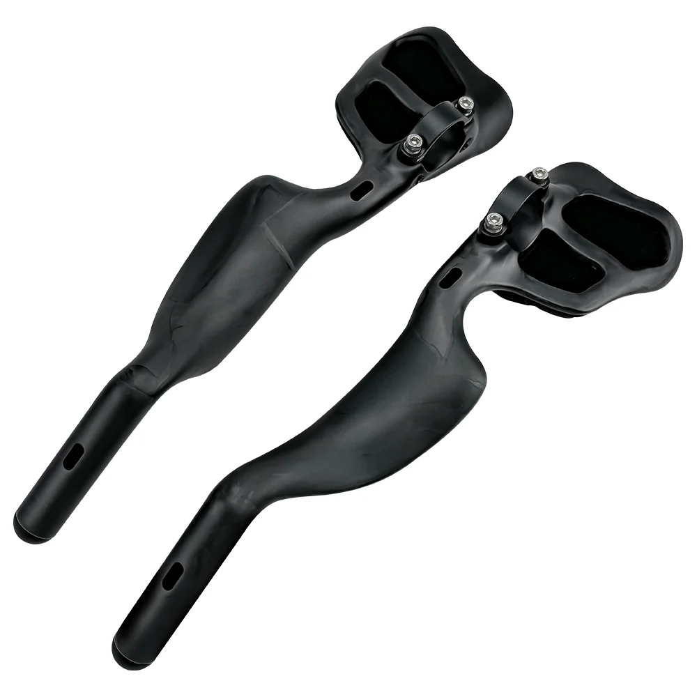 Carbonfaser-Lenkergriff mit hoher Steifigkeit für Rennräder und Mountainbikes, TT-Lenkergriff, 31,8-22,2 mm, universell für Rundrohre, Freizeit – Detail 8