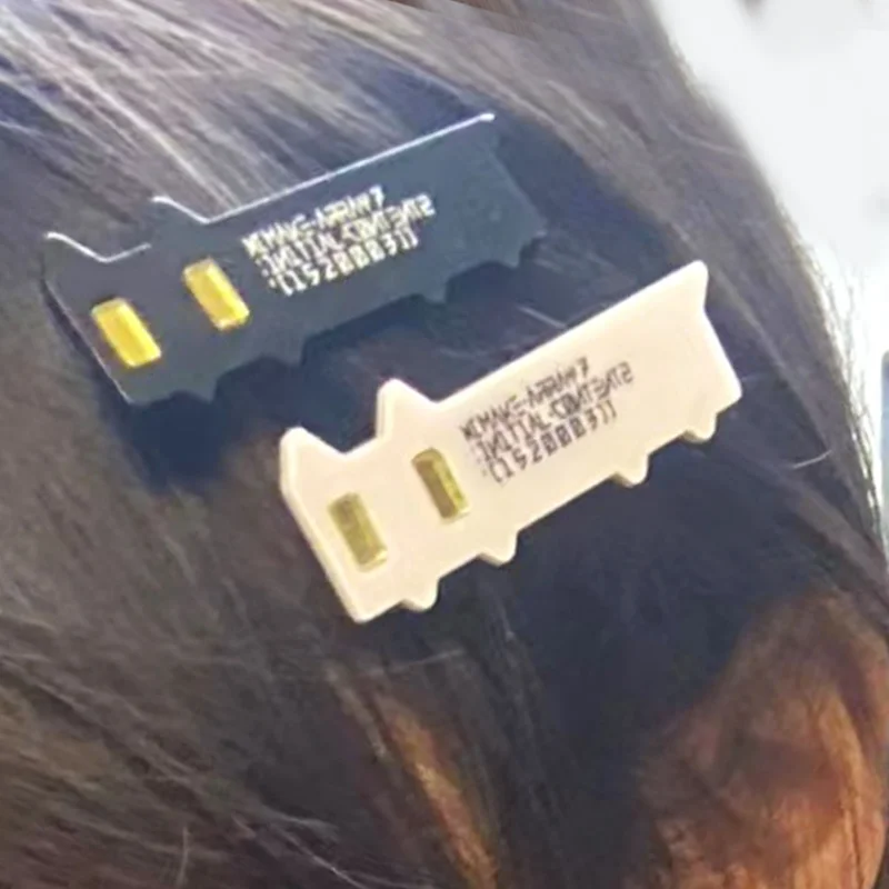 

1/4Pcs Cute Black White Cat Acrylic Hair Clip Women Bangs Side Clips Code Cat Headwear Girls Anime Cyber Punk Hair Accessories