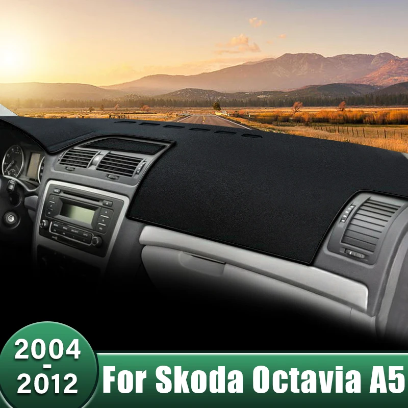 

Car Dashboard Mats Avoid Light Pads Cover Anti-UV Accessories For Skoda Octavia A5 2004 2005 2006 2007 2008 2009 2010 2011 2012