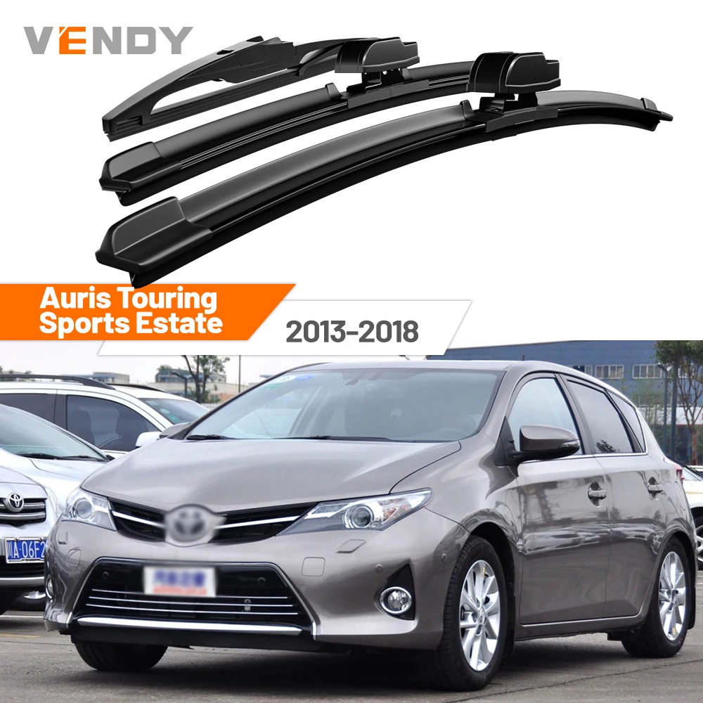 

For Toyota Auris Touring Sports Estate 2013-2018 2014 Front & Rear Windshield Wiper Blades Windscreen Wipers Set Accessories