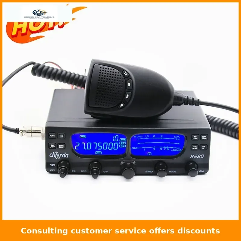 40W SSB High Power CB Radio 27mhz Range CB Radio 25.615~30.105MHz Vehicle