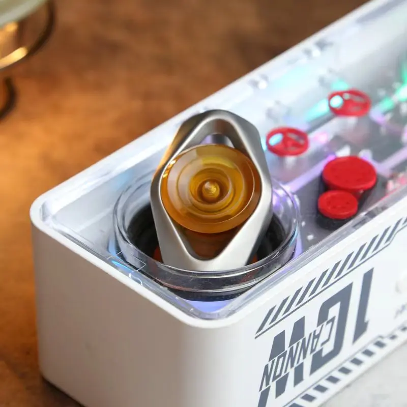 Storm – Fidget Spinner en acier inoxydable, jouet de transport quotidien EDC à manivelle pour adulte, jouet de soulagement du tdah et de l'anxiété, jouet de bureau