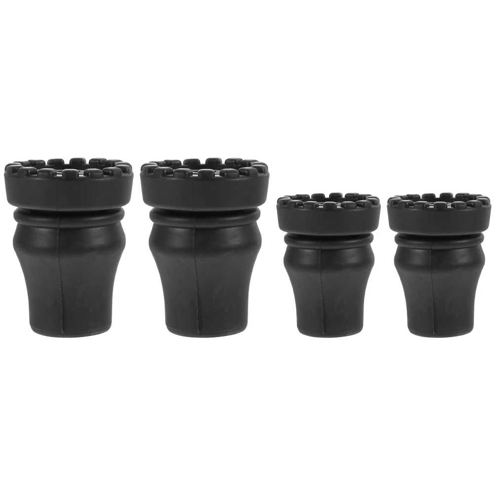 

4 Pcs Accessories Non-slip Mat Travel Foot Pads Grip Rubber Crutch Tips Universal Anti-skid Gripper Spikes