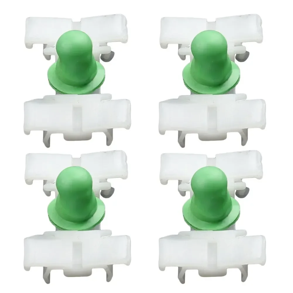 Decorative Strip Door Clips Push Pin 31*20mm White+Green Plastic 20pcs Strip Push pin Rivet Side Bump E36 E46 323 325 328 330