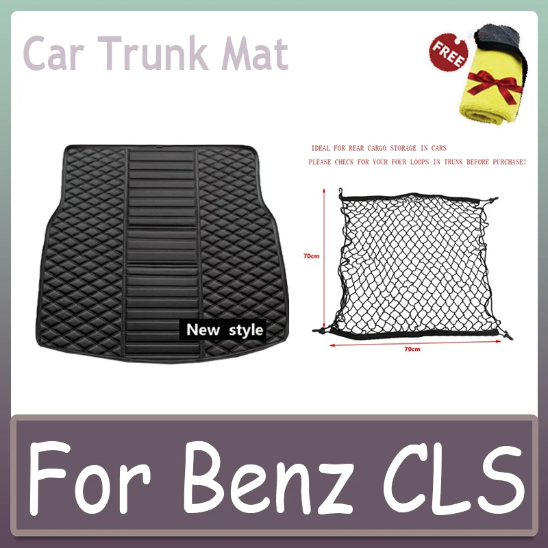 Car Trunk Mat For Mercedes Benz CLS Shooting Break (5 Seats) X218 2007-2017 08 09 10 11 12 13 14 15 16 17 18 Waterproof mats