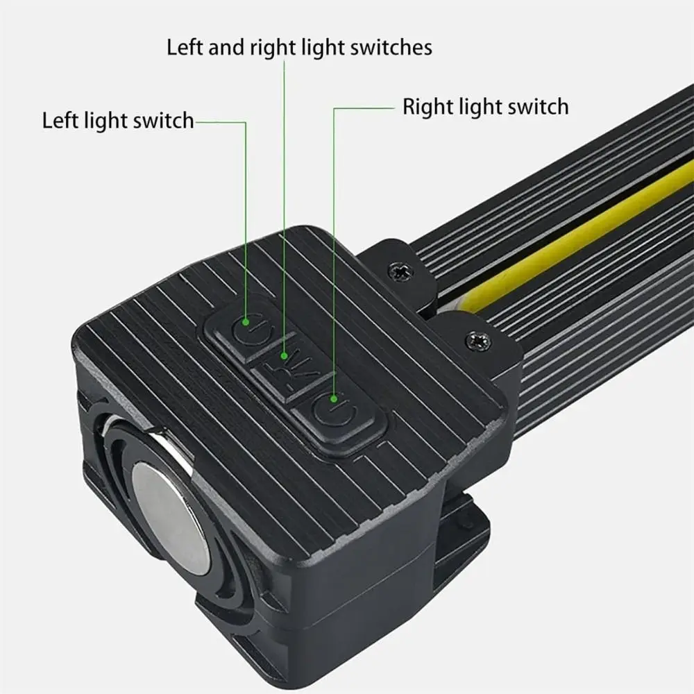 High Quality LED Gym Lamp Magnetic Suction Model with Hanging Hook Flashlight 7th Gear Dimming 180 Degree Folding Posing Lamp