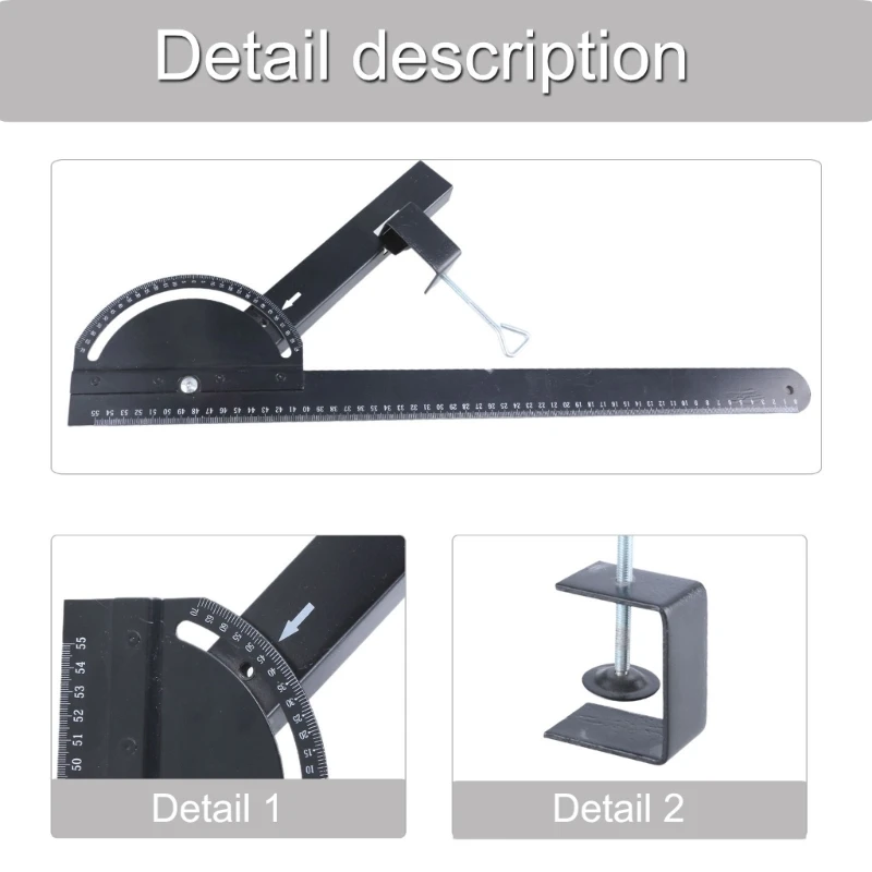 

Woodworking Edges Ruler Multifunction Constructions Ruler Multi Angles Protractor Dropship