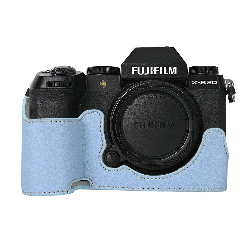 Сумка для фотоаппарата из искусственной кожи, половина тела для Fujifilm XS20