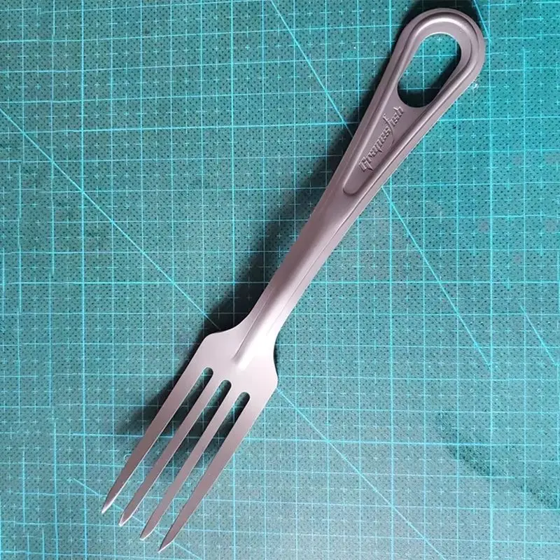 Camping Tableware Set TA2 Pure Titanium / Stainless Steel Knife Fork Spoon Dinnerware for Outdoor Travel Picnic Cutlery Hike