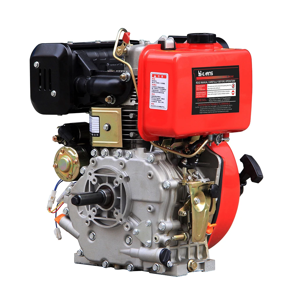 محرك الديزل الكهربائي المبرد بالهواء بأسطوانة واحدة 13hp 192FB