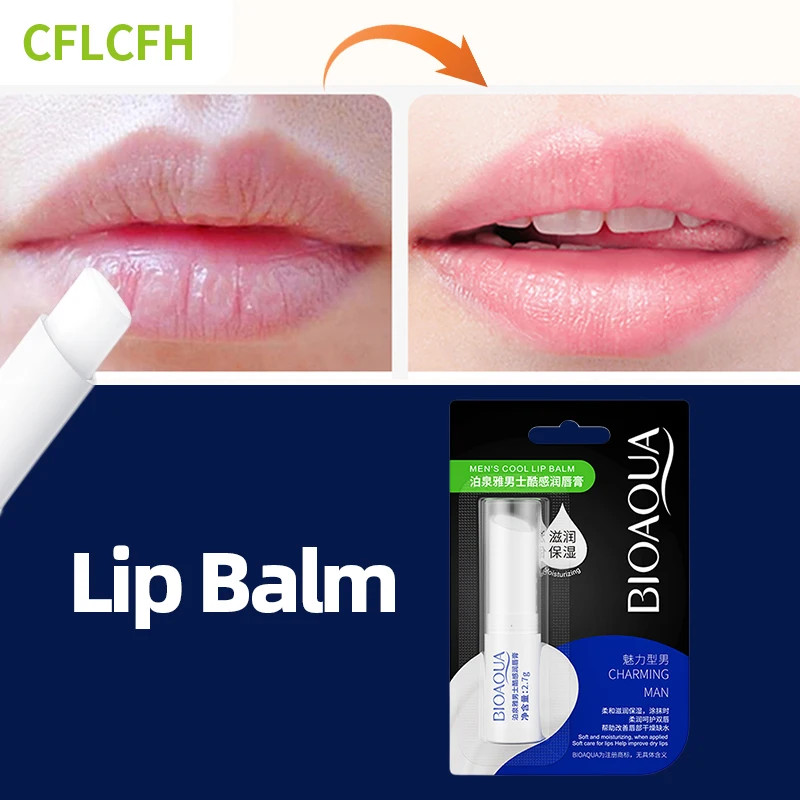 

Lip Balm Moisturizing Hydrating Anti Drying Cracked Fade Lip Lines Men Lips Balm Long Lasting Natural Lipstick Lip Gloss Care