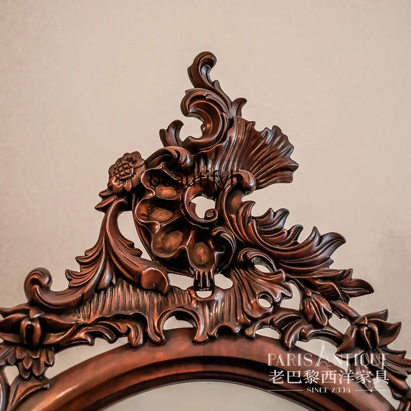 

Classical furniture French rococo style mahogany full-length mirror