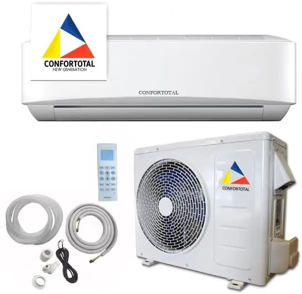 Confortotal 12000 BTU Mini Ar Condicionado Dividido e Bomba de Calor 110V sem Dutos, 1 tonelada, com WIFI Compatível