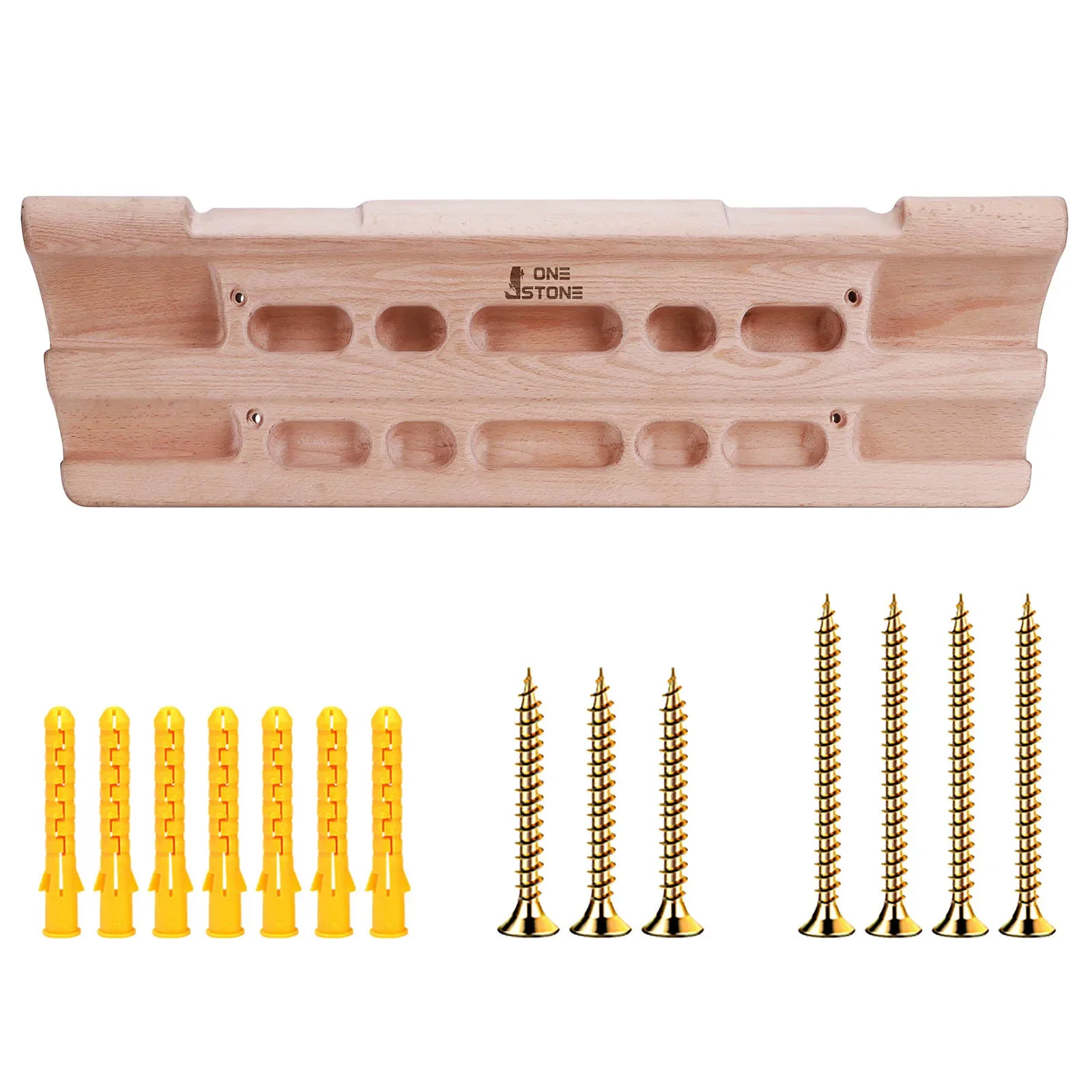 Wooden Rock Climbing Hangboard Hand Grip Strengthener Forearm Exerciser for Climbers And Athletes Handheld Forearm Building Tool