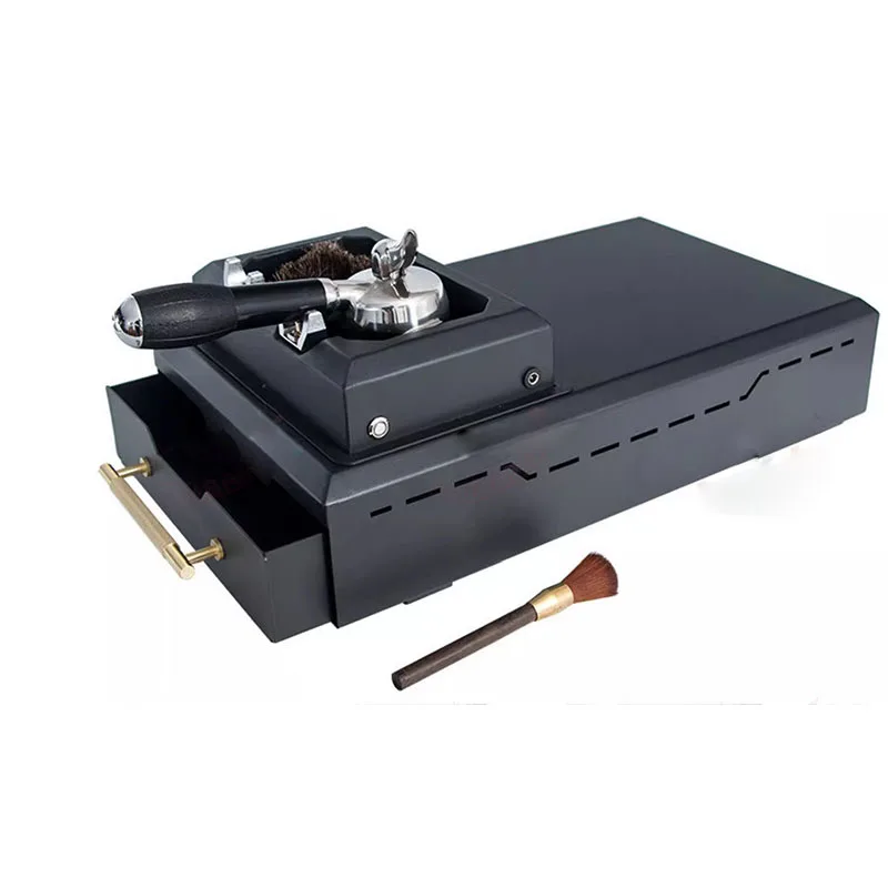 Automatic Coffee Portafilter Cleaner Machine Large Capacity Drawer Coffee Grounds Storage Box Easy Clean Coffee Bar Accessory