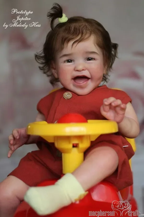 مجموعة DLS المحدودة Reborn Baby 24 بوصة غير مطلية Jupee مع جسم من القماش بدون COA