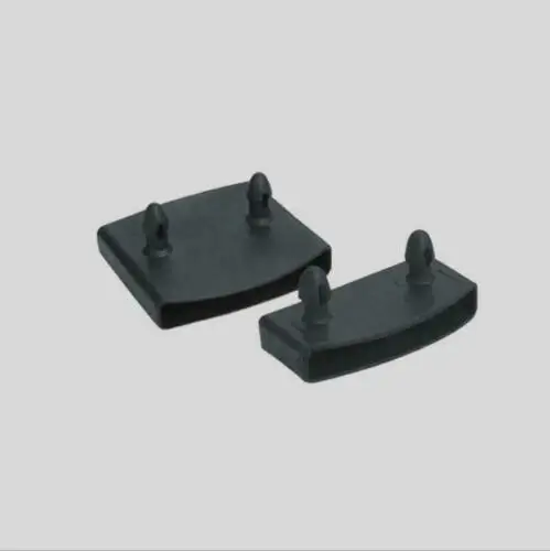 60PCS Black Plastic Square Replacement Sofa Bed Slat Centre End Caps Holders Inner Rubber Sleeve Size 9mmx53mm 9mmx55mm 9mmx62mm