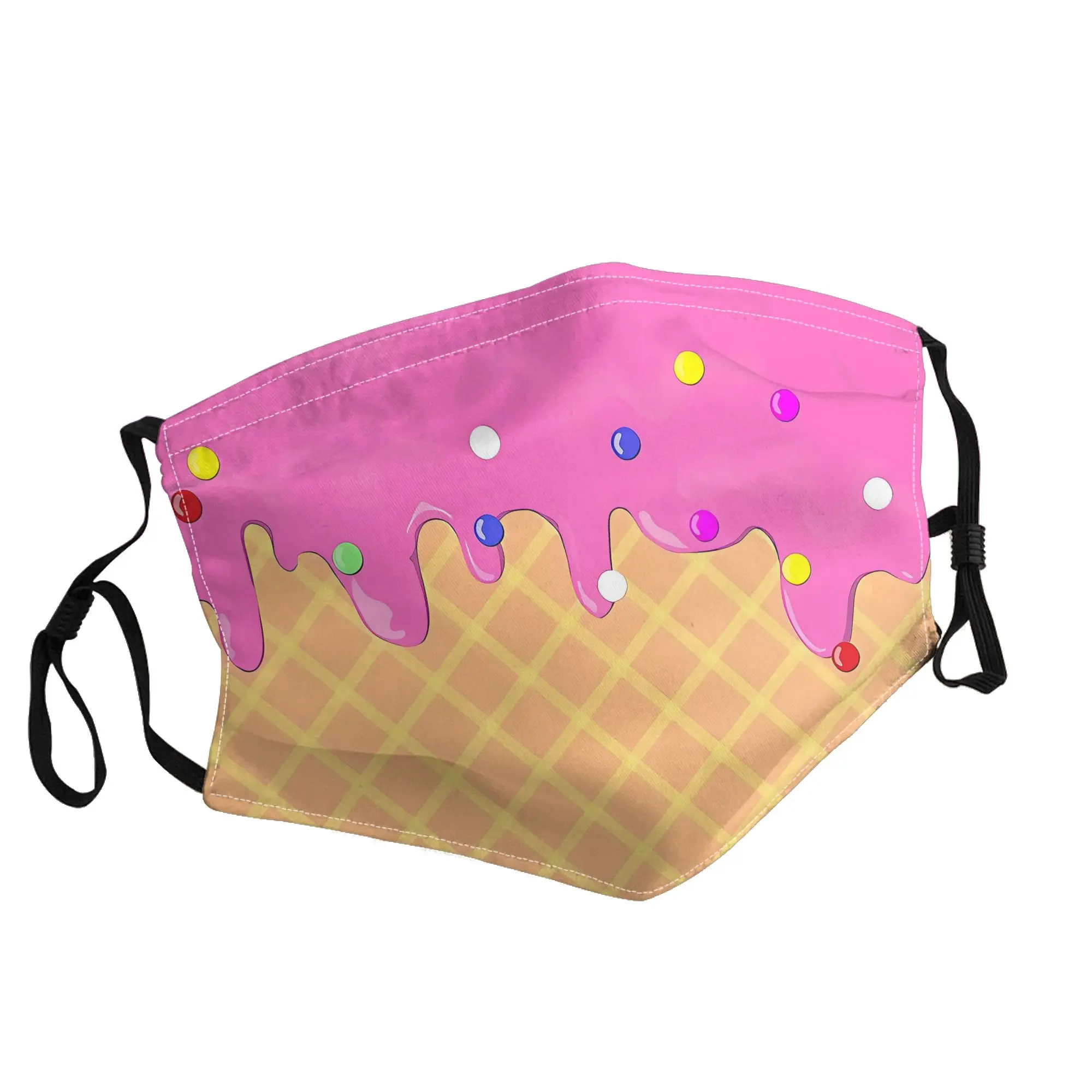 

Маска Melting Ice Cream Mask унисекс, модная, с принтом, для улицы
