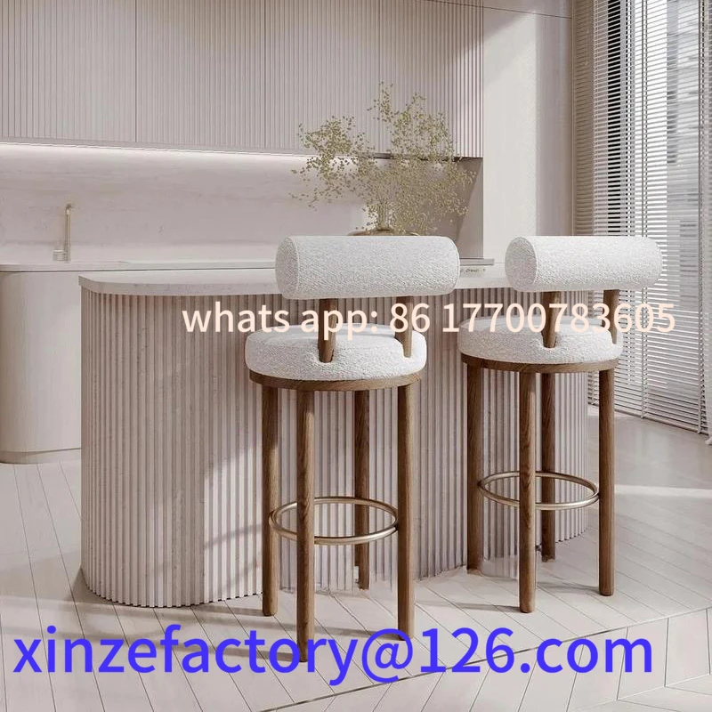 

Customizable Cheap Counter Kitchen Stools Comfortable Chair Swivel High Nordic Luxury Chairs