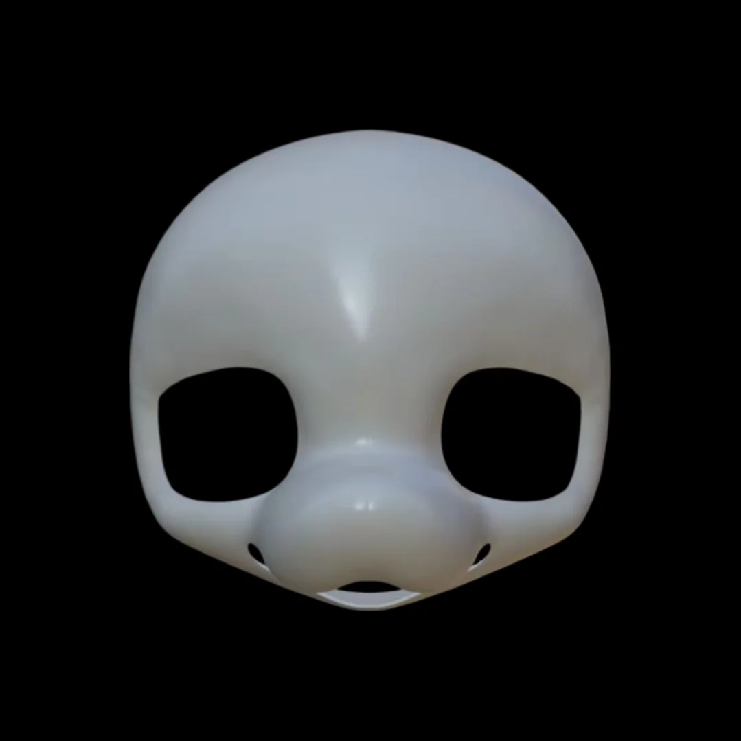 3DPrinted Kemono Mid To Long Snout Puppy Basic Mask Dog Fur Coat Head Shell Dog Skull Fur DIY Role-playing Anime Exhibition Cute