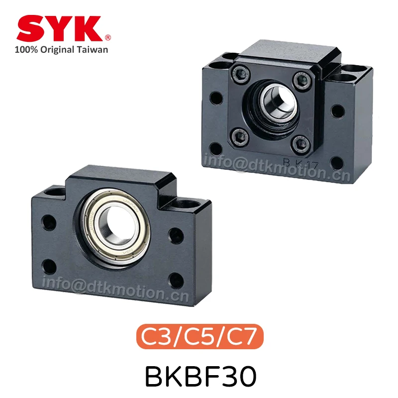 SYK Support Unit Set Professional C3 BK30 BF30 for Ball Screw BKBF set TBI sfu Premium CNC Parts High Accuracy supported CNC