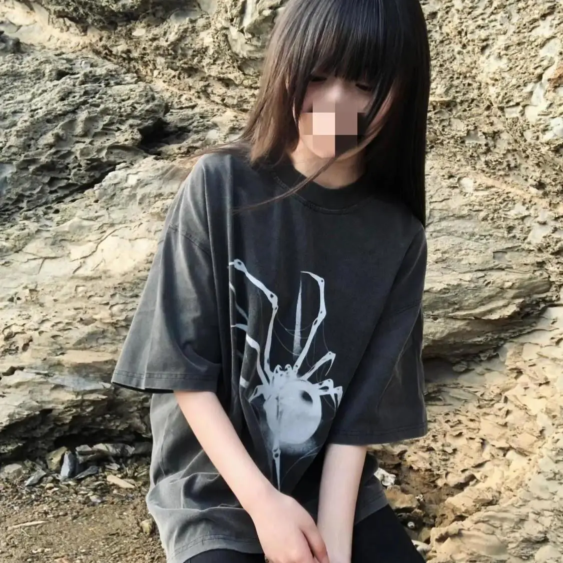 

Short Sleeve T-Shirts Womens Chic Korean Retro Graphic Printed Tops Comfortable Casual Breathable Minimalist All Match
