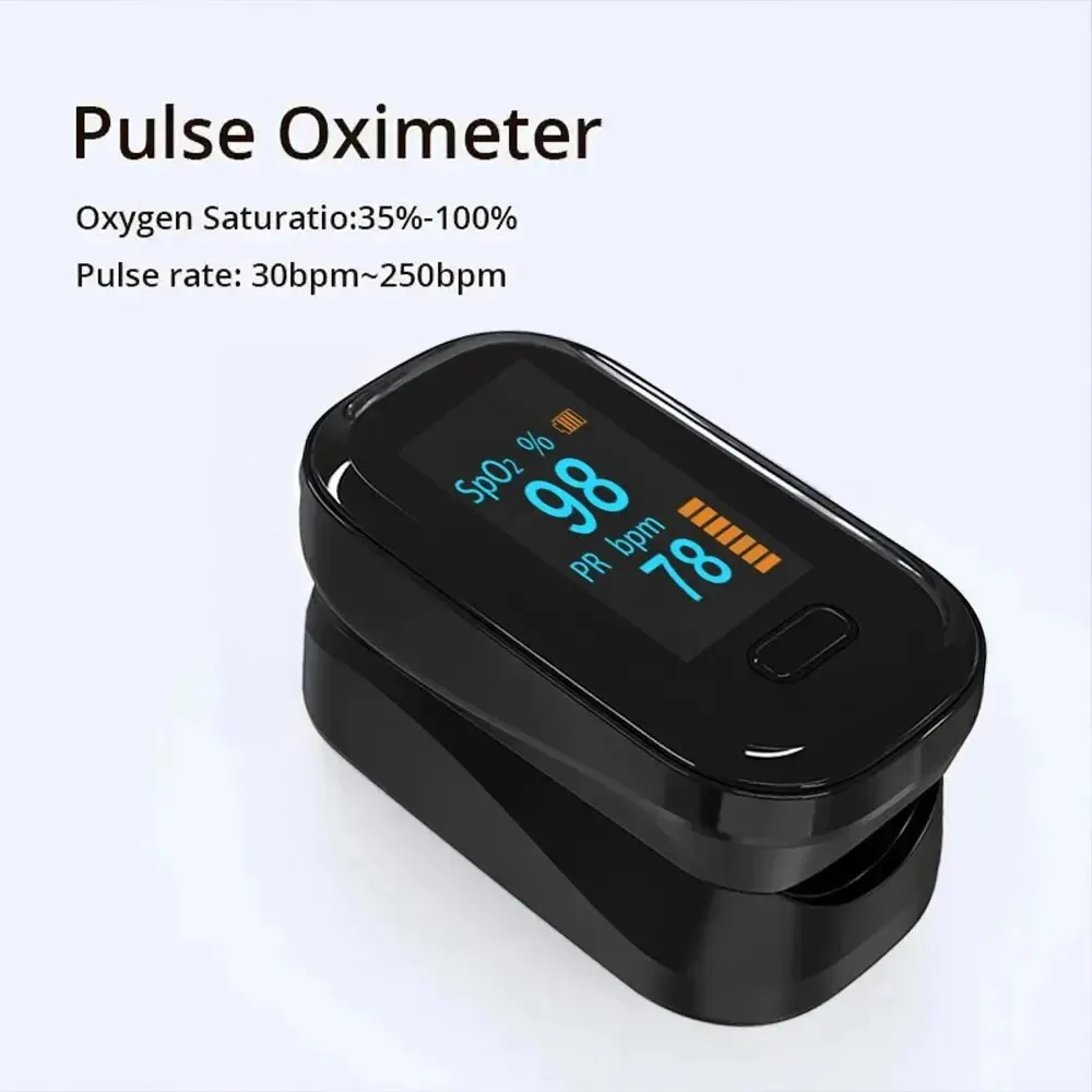 Finger Pulse Oximeter Medical Portable Blood Oxygen Oxymetre Heart Rate Saturation Meter OLED Oximetro De Dedo